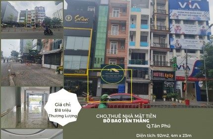 Cho thuê nhà Mặt Tiền Bờ Bao Tân Thắng, 92m2, 18 triệu - ĐỐI DIỆN AEON